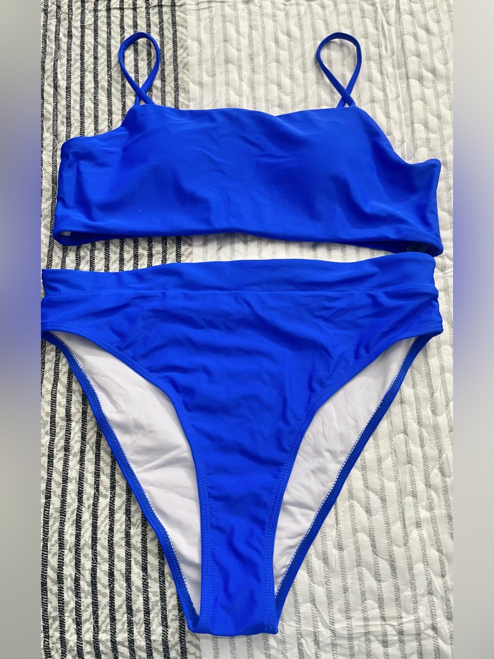 Amazon - Bright Blue Two-Piece Bikini Set NWOT - Large